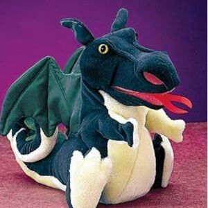 Plush Dragon Puppet by Folktails